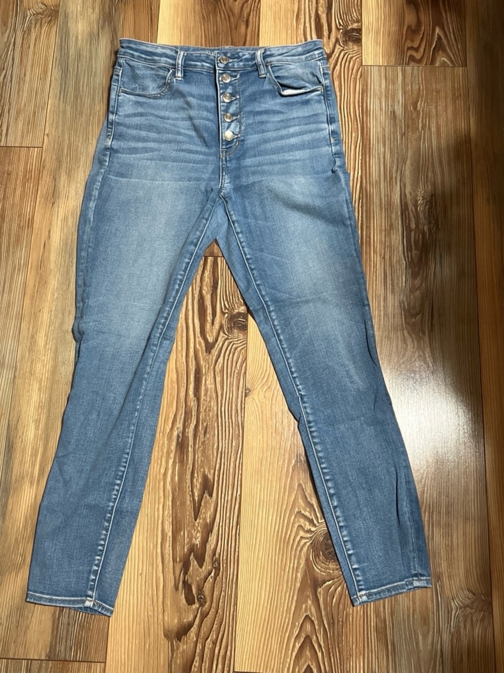 American Eagle Outfitters Skinny Jeans in Light Blue Denim
